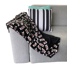 Black Hot Diggity Dog Pet Blanket